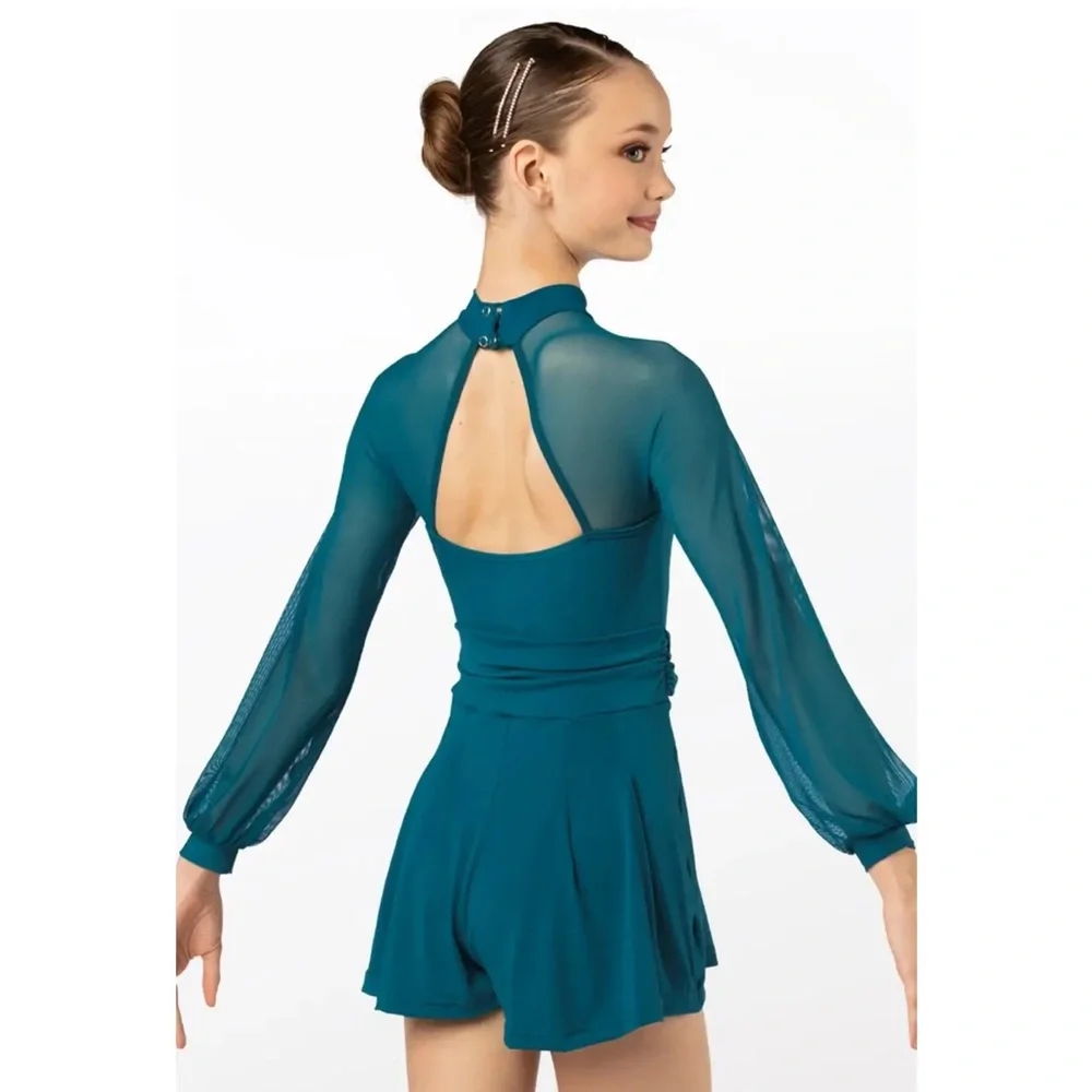 Weissman Showtime | Tomorrow Is Gonna Be Better LS Mesh Romper Copper,Size MC LC